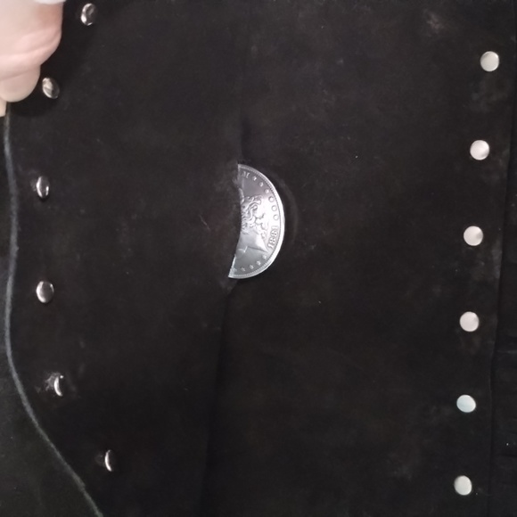 Vintage Handmade Leather Suede Purse - Picture 8 of 8